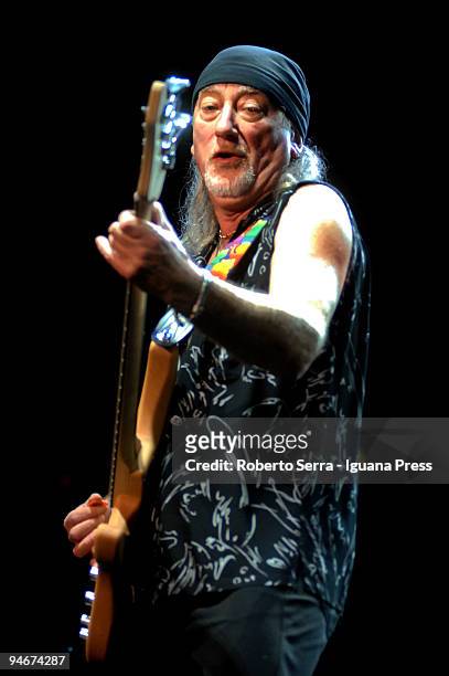 Roger Glover in concert with Deep Purple at PalaDozza on December 16, 2009 in Bologna, Italy.