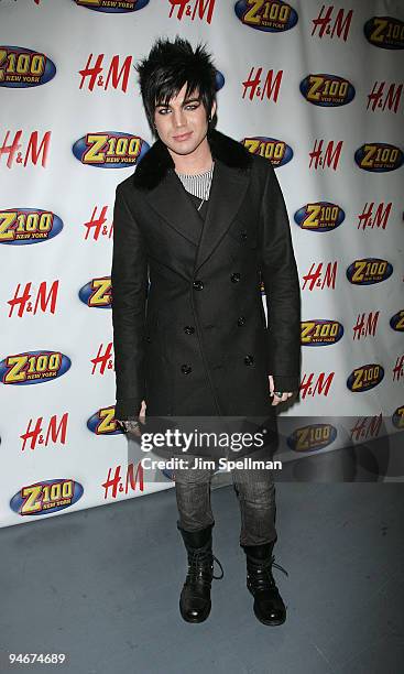 Singer Adam Lambert attends the Z100s Jingle Ball 2009 presented by H&M at Madison Square Garden on December 11, 2009 in New York City.