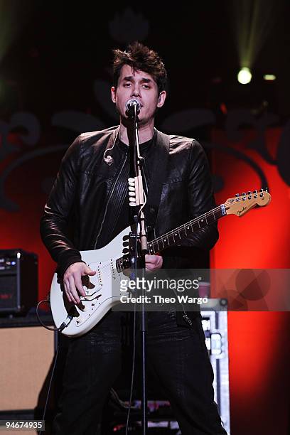 John Mayer performs onstage during Z100's Jingle Ball 2009 presented by H&M at Madison Square Garden on December 11, 2009 in New York City.