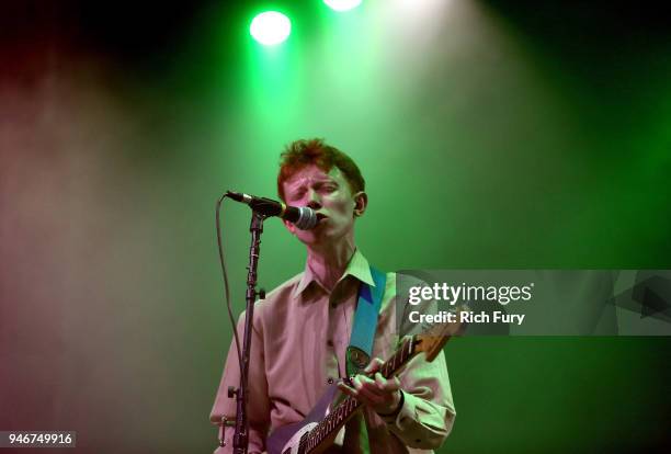 King Krule performs onstage during the 2018 Coachella Valley Music and Arts Festival Weekend 1 at the Empire Polo Field on April 15, 2018 in Indio,...