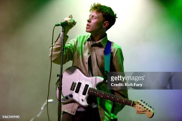 King Krule performs onstage during the 2018 Coachella Valley Music and Arts Festival Weekend 1 at the Empire Polo Field on April 15, 2018 in Indio,...