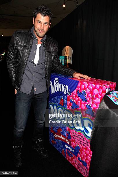 Dancing with the Stars' Maksim Chmerkovskiy attends the Z100's Jingle Ball 2009 - Official H&M Artist Gift Lounge Produced by On 3 Productions at...