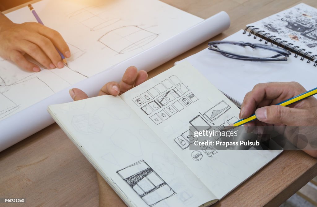 Idea sketch of product design