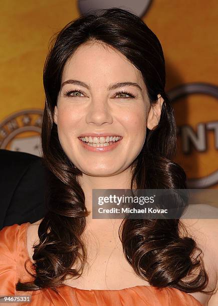 Actress Michelle Monaghan poses during the 16th annual Screen Actors Guild awards nomination announcements held at the Pacific Design Center at the...