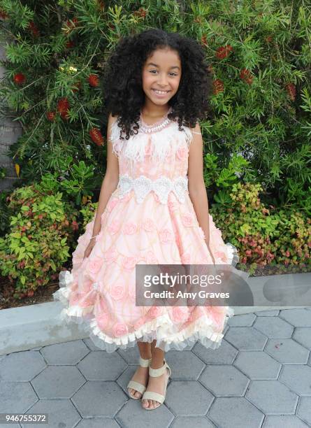Jordyn Curet attends the Young Entertainer Awards at The Globe Theatre at Universal Studios on April 15, 2018 in Universal City, California.