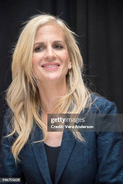 Writer-Director Abby Kohn at the "I Feel Pretty" Press Conference at the Whitby Hotel on April 14, 2018 in New York City.