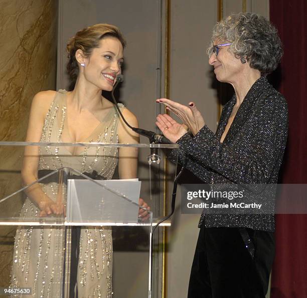 Angelina Jolie and Dr. Jane Aronson, Worldwide Orphans Foundation Founder