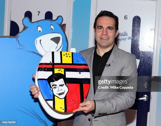Comedian and actor Mario Cantone attends the launch of Charmin's "Going For Good" campaign in Times Square on December 17, 2009 in New York City.