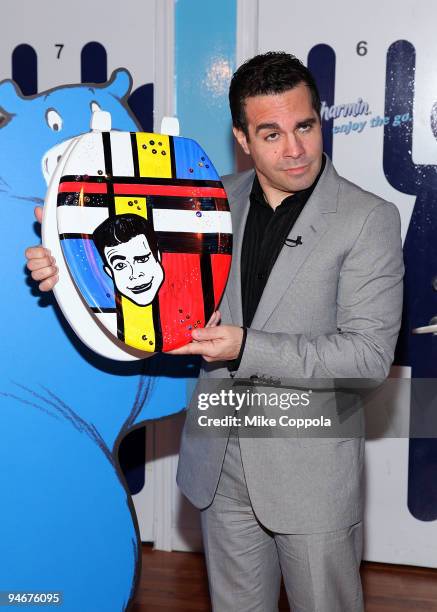 Comedian and actor Mario Cantone attends the launch of Charmin's "Going For Good" campaign in Times Square on December 17, 2009 in New York City.