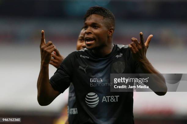 Aviles Hurtado of Monterrey reacts during the 15th round match between America and Monterrey as part of the Torneo Clausura 2018 Liga MX at Azteca...