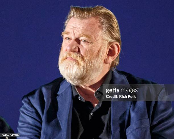 Actor Brendan Gleeson on stage at a FYC Screening of Mr. Mercedes at Hollywood Forever on April 15, 2018 in Hollywood, California.