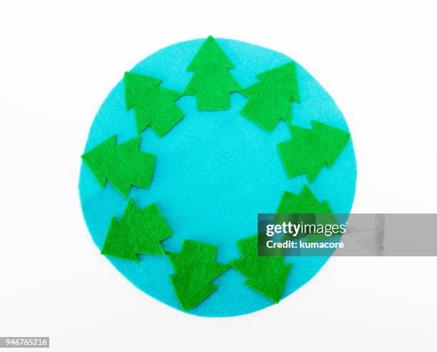 tapestry of the trees applique - blue felt stock pictures, royalty-free photos & images