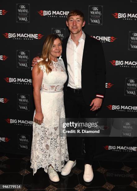 Mandy Gorley and Ashley Gorley attend the 53rd Annual ACM Awards celebration with Big Machine Label Group at MGM Grand Hotel & Casino on April 15,...