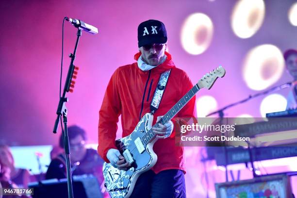 Singer John Gourley of the band Portugal. The Man performs on the Coachella stage during week 1, day 3 of the Coachella Valley Music and Arts...