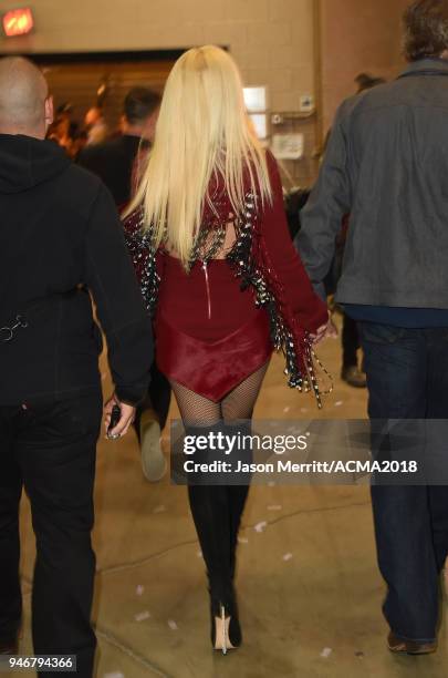 Gwen Stefani attends the 53rd Academy of Country Music Awards at MGM Grand Garden Arena on April 15, 2018 in Las Vegas, Nevada.