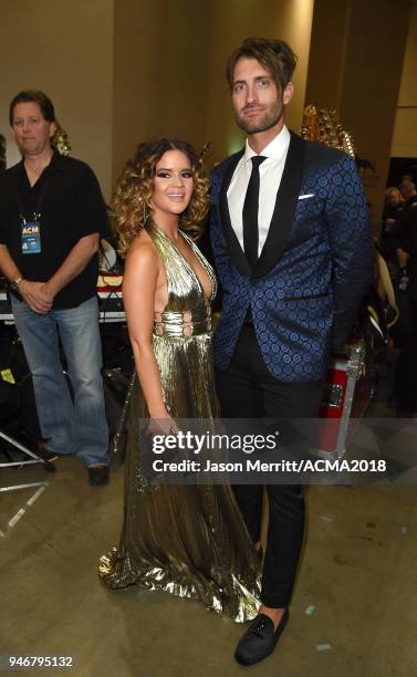 Maren Morris attends the 53rd Academy of Country Music Awards at MGM Grand Garden Arena on April 15, 2018 in Las Vegas, Nevada.