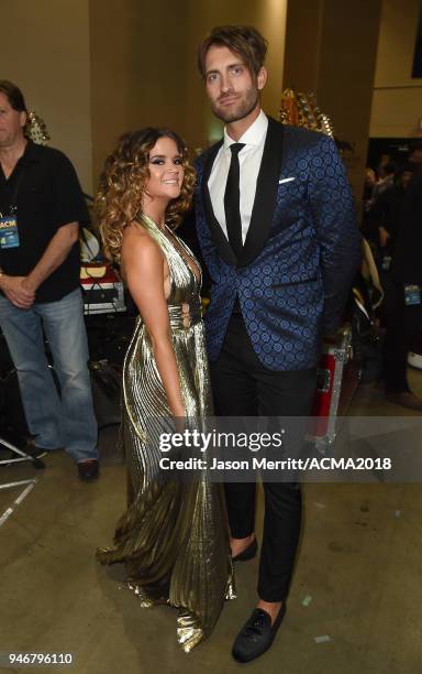 Maren Morris attends the 53rd Academy of Country Music Awards at MGM Grand Garden Arena on April 15, 2018 in Las Vegas, Nevada.