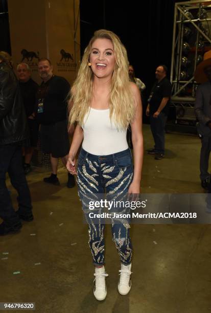 Kelsea Ballerini attends the 53rd Academy of Country Music Awards at MGM Grand Garden Arena on April 15, 2018 in Las Vegas, Nevada.