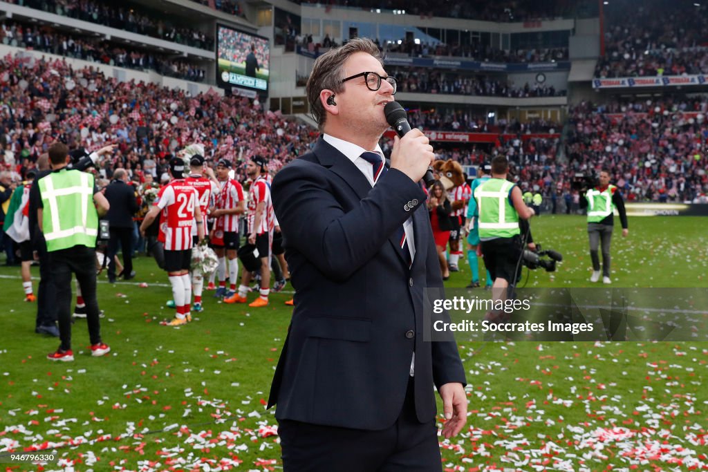 PSV trophy celebration