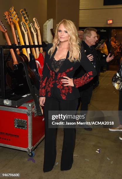 Miranda Lambert attends the 53rd Academy of Country Music Awards at MGM Grand Garden Arena on April 15, 2018 in Las Vegas, Nevada.