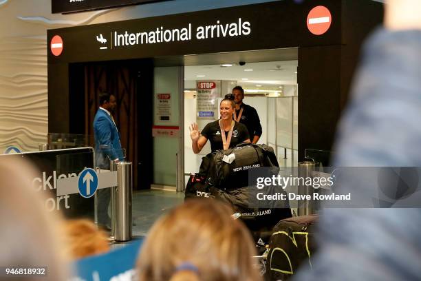 Sophie Pascoe, gold medals for swimming during the Welcome Home Function at Novotel on April 16, 2018 in Auckland, New Zealand.