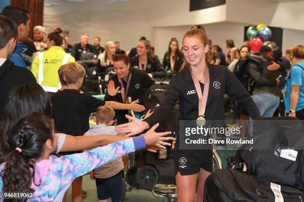 Madison Doar, gold medal for hockey during the Welcome Home Function at Novotel on April 16, 2018 in Auckland, New Zealand.