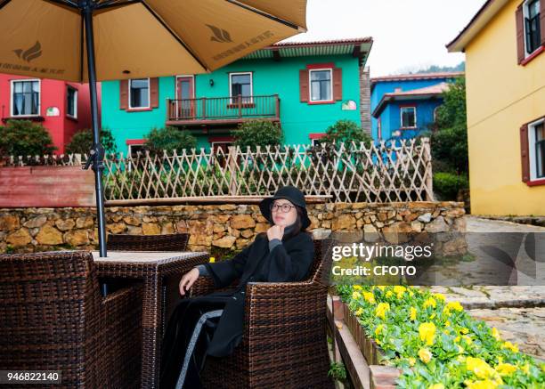 There's a village full of colorful houses in Xinyu city, China's Jiangxi province, 02 March 2018. The village was designed by italian designers.