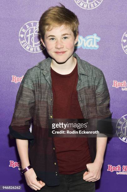 Casey Simpson attends Hayden Summerall's 13th Birthday Bash at Bardot on April 15, 2018 in Hollywood, California.