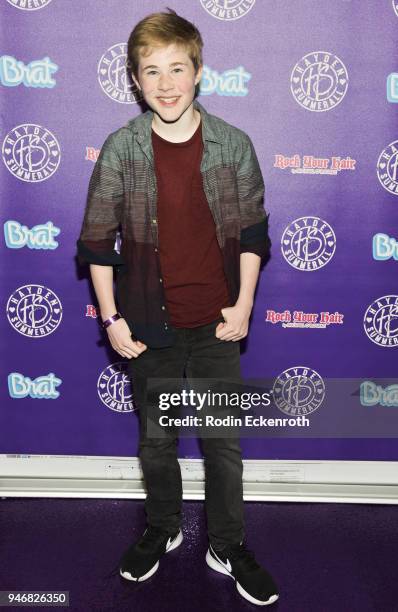 Casey Simpson attends Hayden Summerall's 13th Birthday Bash at Bardot on April 15, 2018 in Hollywood, California.