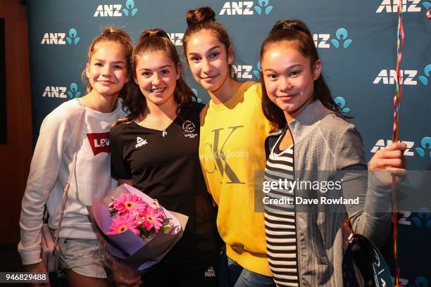 Stella Ebert, rhythmic gymnast during the Welcome Home Function at Novotel on April 16, 2018 in Auckland, New Zealand.