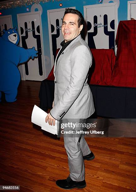 Actor/comedian Mario Cantone attends the launch of Charmin's "Going For Good" campaign in Times Square on December 17, 2009 in New York City.