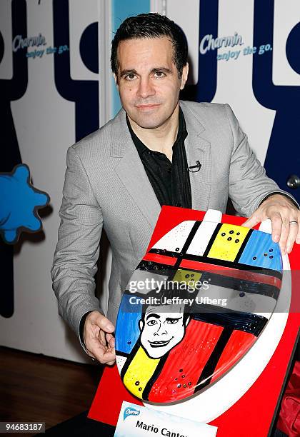 Actor/comedian Mario Cantone attends the launch of Charmin's "Going For Good" campaign in Times Square on December 17, 2009 in New York City.