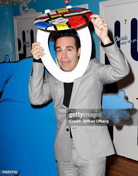 Actor/comedian Mario Cantone attends the launch of Charmin's "Going For Good" campaign in Times Square on December 17, 2009 in New York City.