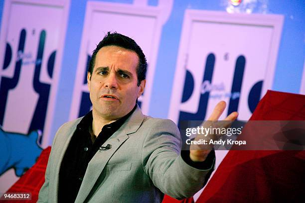 Mario Cantone launches Charmin's "Going For Good" campaign at Times Square on December 17, 2009 in New York City.