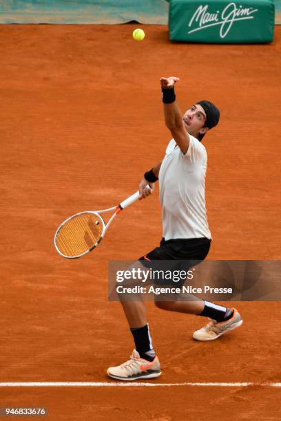 Thanassi Kokkinakis of Australia during the Masters 1000 Monte Carlo, Day 1, at Monte Carlo on April 15, 2018 in Monaco, Monaco.