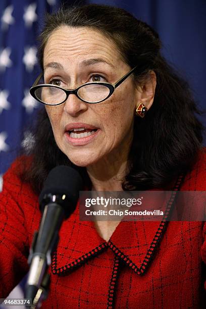 Food and Drug Administration Commissioner Margaret Hamburg speaks during a news conference to give updates on the H1N1 outbreak and the government's...