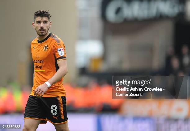 Wolverhampton Wanderers' Ruben Neves during the Sky Bet Championship match between Wolverhampton Wanderers and Birmingham City at Molineux on April...