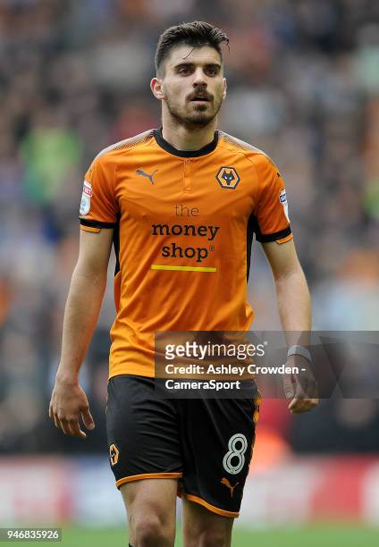 Wolverhampton Wanderers' Ruben Neves during the Sky Bet Championship match between Wolverhampton Wanderers and Birmingham City at Molineux on April...
