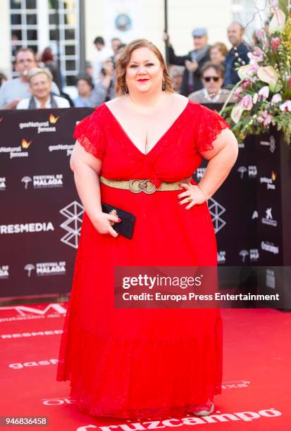 Itziar Castro arrives at the Cervantes Theater during the 21th Malaga Film Festival on April 14, 2018 in Malaga, Spain.