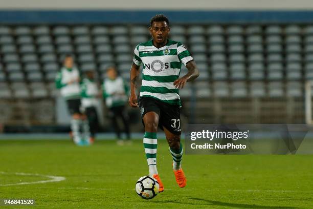 Sporting CP Midfielder Wendel from Brazil during the Premier League 2017/18 match between CF Os Belenenses v Sporting CP, at Estadio do Restelo in...