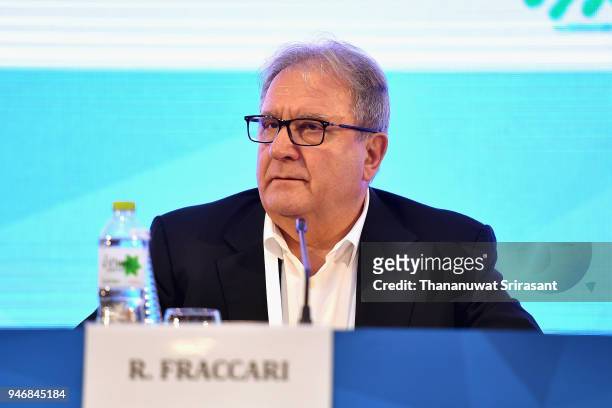 President Riccardo Fraccari attends the ARISF General Assembly on day two of the SportAccord at Centara Grand & Bangkok Convention Centre on April...