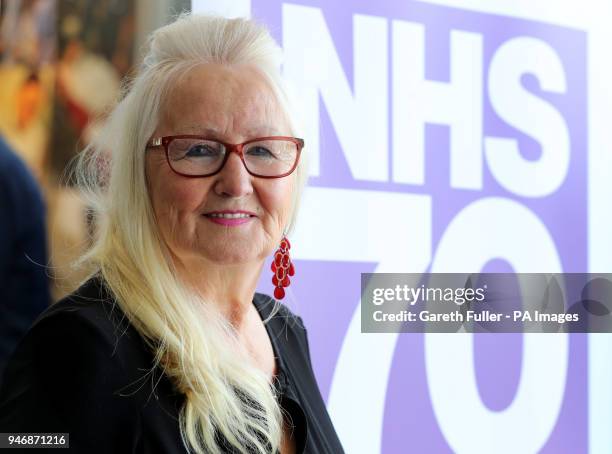 Aneira Thomas, the first baby to be born on the NHS, following addressing the Unison Health Conference at the Brighton Centre.