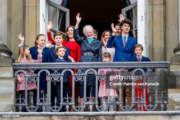 Queen Margrethe of Denmark, Crown Princess Mary of Denmark, Prince Christian of Denmark, Princess Isabella of Denmark, Prince Vincent of Denmark,...