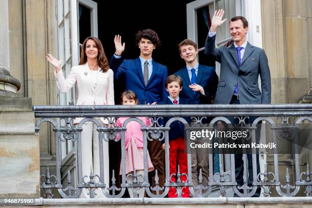 Prince Joachim of Denmark, Princess Marie of Denmark, Prince Felix of Denmark, Prince Nikolai of Denmark, Prince Henrik of Denmark and Princess...