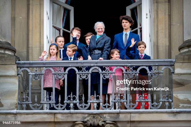 Queen Margrethe of Denmark, Prince Christian of Denmark, Princess Isabella of Denmark, Prince Vincent of Denmark, Princess Josephine, Prince Nikolai...