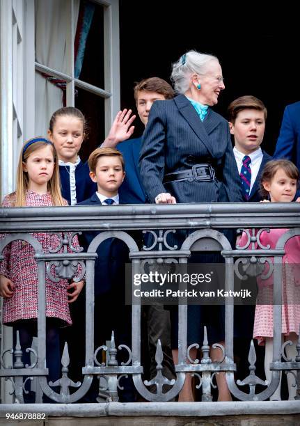 Queen Margrethe of Denmark, Prince Christian of Denmark, Princess Isabella of Denmark, Prince Vincent of Denmark, Princess Josephine, Prince Nikolai...