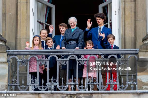 Queen Margrethe of Denmark, Prince Christian of Denmark, Princess Isabella of Denmark, Prince Vincent of Denmark, Princess Josephine, Prince Nikolai...