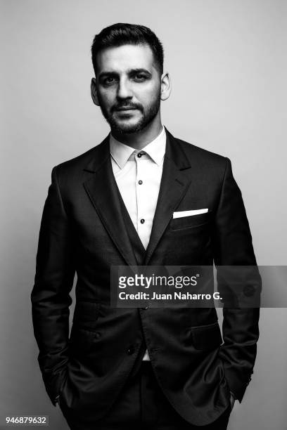 Spanish singer Fran Perea is photographed on self assignment during 21th Malaga Film Festival 2018 on April 13, 2018 in Malaga, Spain.