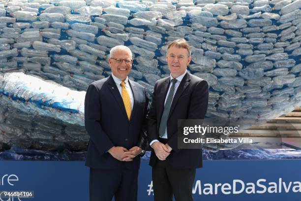 Gary Knell and Jeremy Darroch attend the National Geographic Science Festival at Auditorium Parco Della Musica on April 16, 2018 in Rome, Italy....