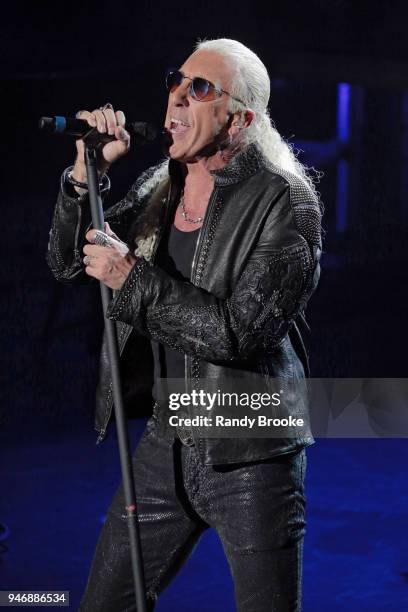 Dee Snider performs during Rocktopia on Broadway at Broadway Theatre on April 15, 2018 in New York City.